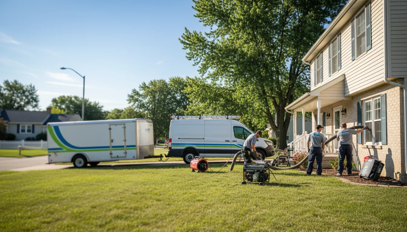 Flooded Basement Restoration And Cleanup With Repair in Curtis, MI near me